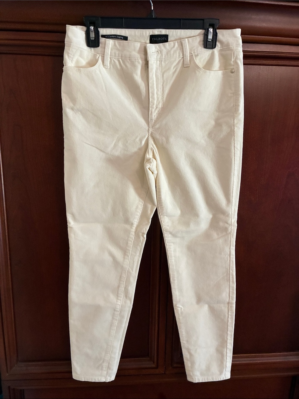 Talbots Cream Skinny Corduroy Jegging 8P